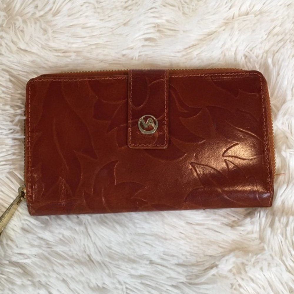 Valentina Brown Italian Leather Wallet